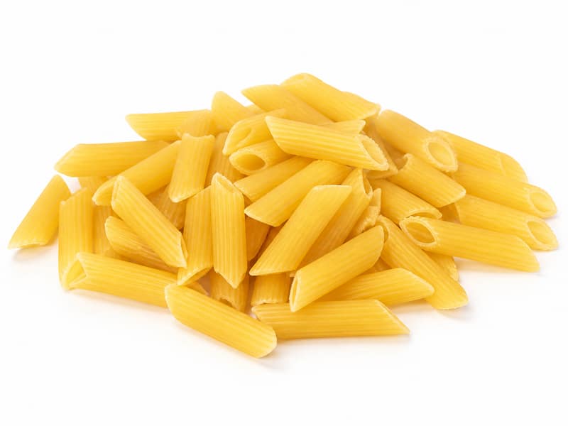 Makaron penne (suchy) – białko 13g, kalorie 371 kcal, węglowodany i tłuszcz na 100g | zdrowe odżywianie