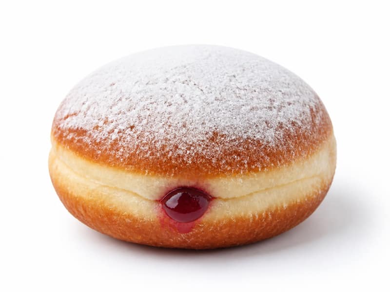 Pączek z nadzieniem – białko 6g, kalorie 421 kcal, węglowodany i tłuszcz na 100g | zdrowe odżywianie