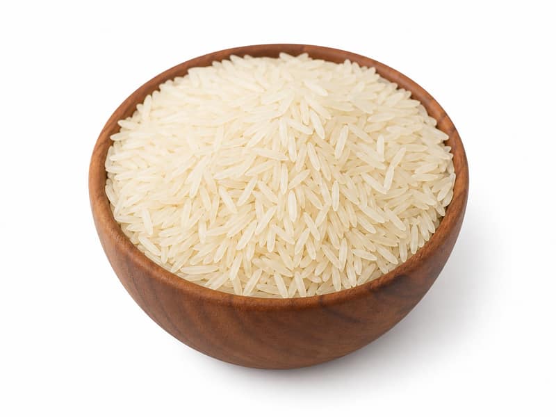 Ryż basmati (suchy) – białko 6.7g, kalorie 350 kcal, węglowodany i tłuszcz na 100g | zdrowe odżywianie