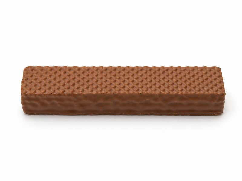 Wafel czekoladowy – białko 5g, kalorie 545 kcal, węglowodany i tłuszcz na 100g | zdrowe odżywianie